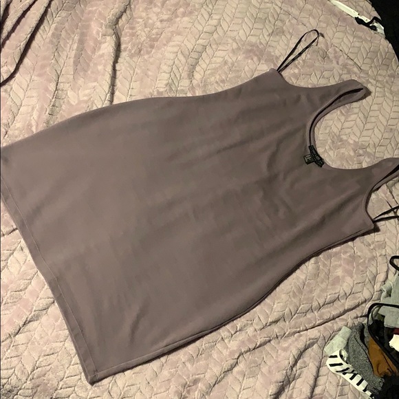 Plus Sized Mauve Purple Bodycon Dress - Picture 2 of 4